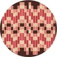 thumbnail image 1 of Ahgly Company Indoor Round Patterned Tomato Sauce Red Area Rugs, 8' Round, 1 of 6