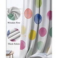 thumbnail image 3 of Colorful Dots Blackout Curtains for Bedroom Living Room Darkening Curtains 96 Inches Long Boho Abstract Rainbow Geometric Modern Window Curtain 2 Panels Set Window Treatment Grommet Drapes 52"x96", 3 of 9