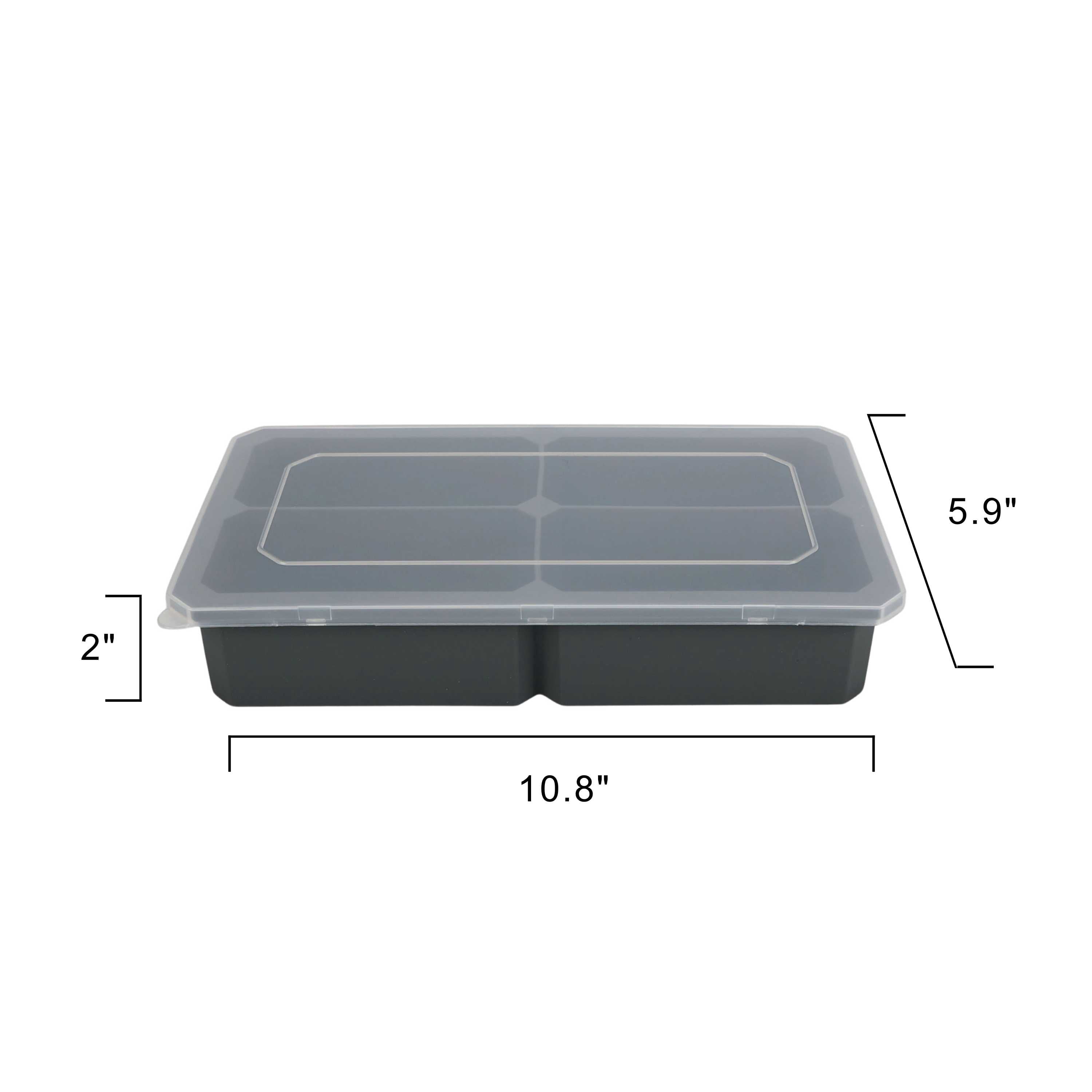 (2 pack) Mainstays BPA-Free Dishwasher Safe Ice Cube Tray for Meal Prep and Freezer Organization