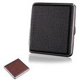 thumbnail image 1 of Cigarette Case, Leather Cigarette Case Holder Metal Frame Can Holds 20pcs Cigarettes Metal Cigarette Case 2pcs (d-2d), 1 of 5