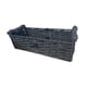 thumbnail image 5 of Cesta de almacenamiento, cesta decorativa para estante, cesta tejida a mano, contenedor, armario, organizador, contenedor Negro, 5 of 9