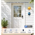 thumbnail image 5 of Veise Wifi Smart Lever Lock with Digital Keypad, Fingerprint Keyless Entry Door Lock, Waterproof, Matte Black, 5 of 10