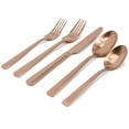 thumbnail image 2 of Gibson Elite 20 Piece Stainless Steel Flatware Set in Bronze, 2 of 5