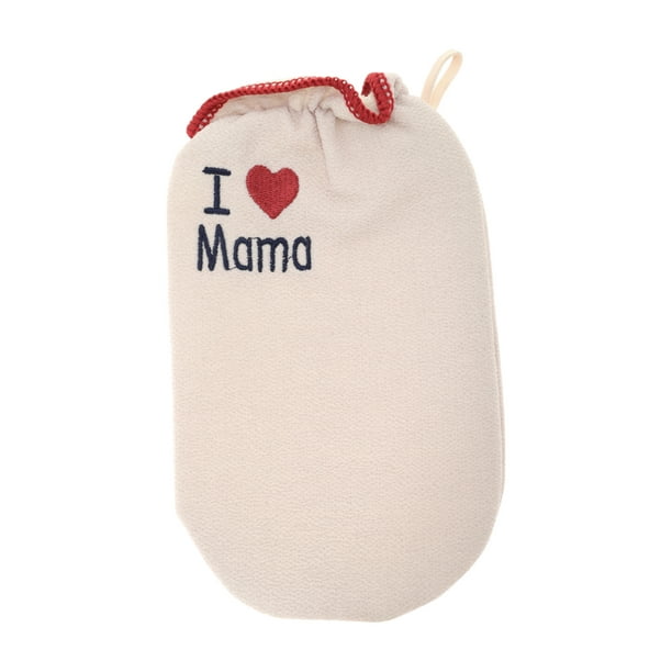 Guantes de ducha exfoliantes únicos de 1 pieza para baño 8.66"x5.51" rosa claro