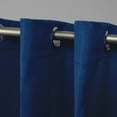 thumbnail image 3 of Exclusive Home Delano Heavyweight Textured Indoor/Outdoor Grommet Top Curtain Panel Pair, 54"x108", Charcoal, 3 of 9
