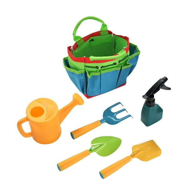 Juego de herramientas de jardinería para niños, kit de cultivo de plantas con bolsa de compras de jardín, educativo Estilo B