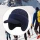 thumbnail image 1 of Gorro de invierno para hombre con orejeras, resistente al viento y con visera, ideal para caminar y trotar. Regalo para papá. Gris, 1 of 10