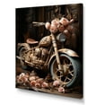 thumbnail image 2 of Designart "Floral Adventure On The Rustic Bike" Motorcycle Wall Art Prints, 2 of 7