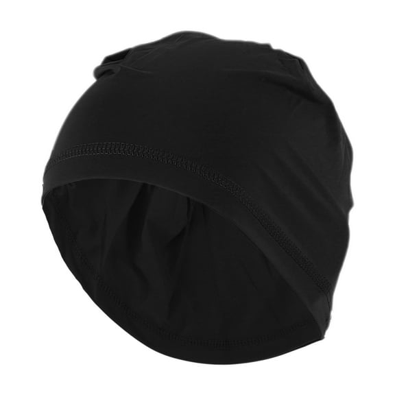 Unique Bargains Cycling Hat Sweat Wicking Breathable Hard Hat Liner Nylon Ice Silk Fabric Black 26x15cm 1 Pcs