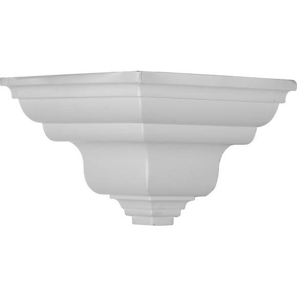 Ekena Millwork MOC05X06VE-CASE-4 Outside Corner for Moulding MLD05X06X08VE (4-Pack), 6 3/8"P x 5 5/8"H, Primed, 4 Pack