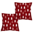 thumbnail image 2 of Fiudx Decoraciones Del Hogar Para Sala De Estar. Fundas De Almohada Navideñas De 18X18 Pulgadas, Juego De 2 Cojines Rojos Decorativos Para Árbol De Navidad, Decoración Navideña De Invierno Para El So, 2 of 6