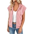 thumbnail image 5 of hotojiny Women's Sleeveless Vest Tops Lightweight Zip up Cap Sleeve Coat Trendy Casual Workout Athletic Vest Outerwear S-3XL, 5 of 7