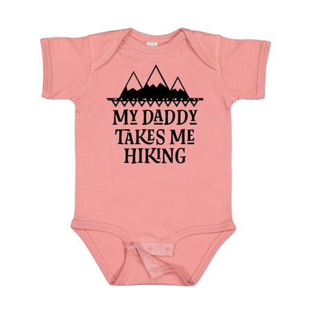 

Inktastic Hiker Daddy Takes Me Hiking Gift Baby Boy or Baby Girl Bodysuit