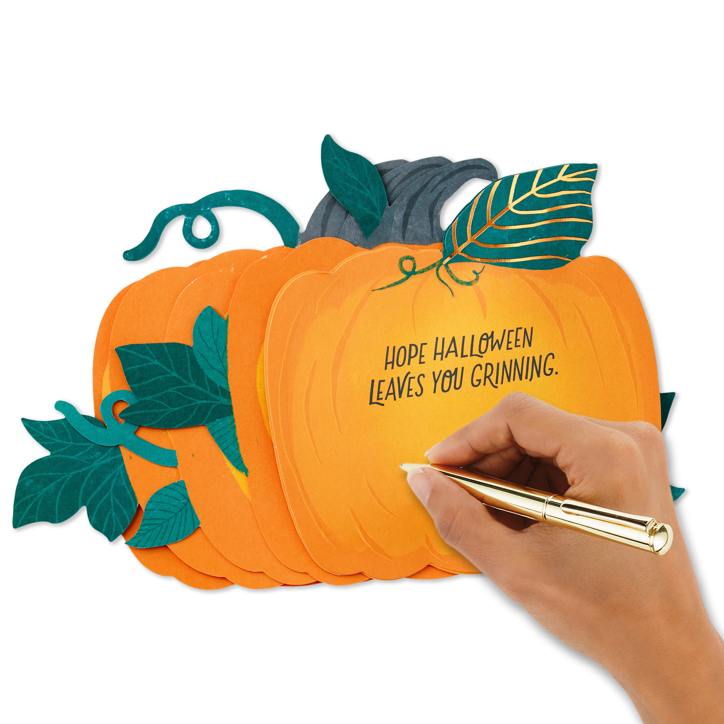 Hallmark Paper Wonder Musical Halloween Card (Jack-o'-Lantern), 1 Count