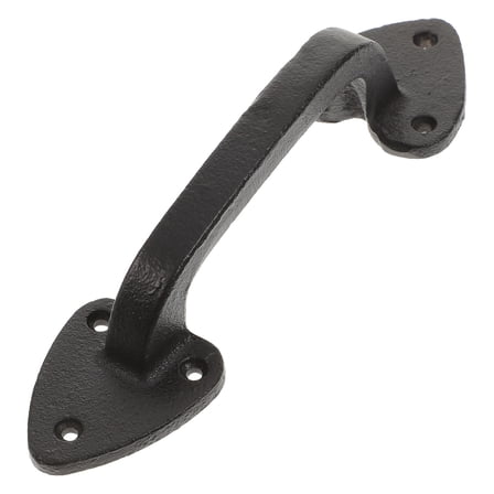Niceauty Garage Door Handle Black Cast Iron No Rust No Fading for Decor