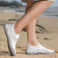 thumbnail image 5 of Modisza Water Shoes for Women Men Quick Drying Beach Walking Sneaker Hook and Loops Summer Workout Sports Shoe White Size 37, 5 of 8