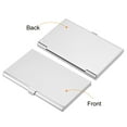 thumbnail image 4 of Professional Business Card Holder Aluminum Slim Pocket Credit Card Case, Gold, Silver 2 Pack, 4 of 6