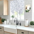 thumbnail image 5 of Light Blue Dandelion Tie Up Curtains 45 Inches Long, Kitchen Window Curtains Over Sink, Spring Flowers Modern Minimalist Small Window Curtains Shade Balloon Curtains Valances for Bedroom/Cafe 34"x45", 5 of 8