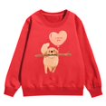 thumbnail image 4 of My First Valentines Day Baby Girl Outfit Crew Neck Sweatshirt Love Print Long Sleeve Pullover Boy Clothes for Toddler Boy 3-4 Years, 4 of 4