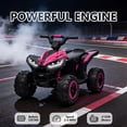 thumbnail image 3 of Kerry Yoo AT2 12V ATV Ride on, Electric Car for Kids, 4 Wheels Ride on toys,  Ages 3+,Remote Control,LED Lights,Music-Pink, 3 of 7