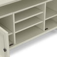 thumbnail image 3 of Amherst 54 inch Wide Solid Wood Transitional TV Stand in Antique White, 3 of 13