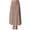 Camel, variant on Women's Solid Color Midi Skirt, High Waist A-Line Casual Skirt, Versatile Basic Skirt for Office, Daily Wear and Spring Outfits,Army Green,L
