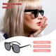 thumbnail image 4 of Sonducket Gafas ópticas Gafas con montura negra Protección de moda Accesorios de ropa de marco grande para protección de ojos Lentes Gris con borde negro, 4 of 6
