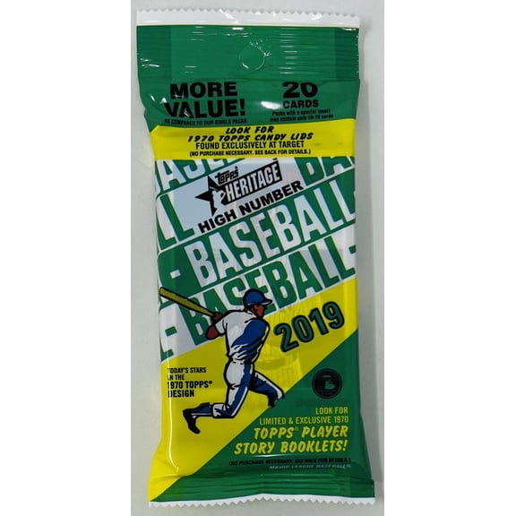 2019 Topps Heritage High Number Baseball 20-Card Fat Pack
