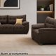 thumbnail image 2 of Sala 321 Sofá Love Seat Sillón Confortable Boa Cocoa Waldos Muebles R21, 2 of 5