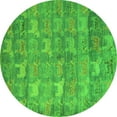 thumbnail image 1 of Ahgly Company Indoor Round Abstract Green Modern Area Rugs, 5' Round, 1 of 4
