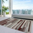 thumbnail image 6 of Addison Rugs Chantille Indoor/Outdoor Transitional Stripes Merlot Washable Rectangle Rug, 10' x 14', 6 of 6