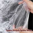thumbnail image 2 of 60g Halloween Spider Web Decoration, With 20pcs Fake Spiders, Stretchable Halloween Cobwebs, 2 of 5