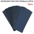 thumbnail image 4 of 12pcs Silicon Carbide Sanding Paper Sandpaper 400/600/800/1000/1200/1500 Grit Abrasive Sand Paper For Metal Wood Glass Polishing, 4 of 11
