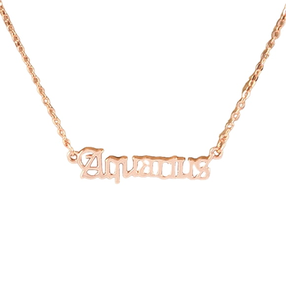 Collar único de constelaciones Minnieouse con tarjeta de exhibición colgante oro rosa cáncer