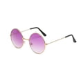 thumbnail image 2 of Retro Round Black Metal Eyeglasses, Clear Lens Fashion Frames for Men and Women, 2 of 2