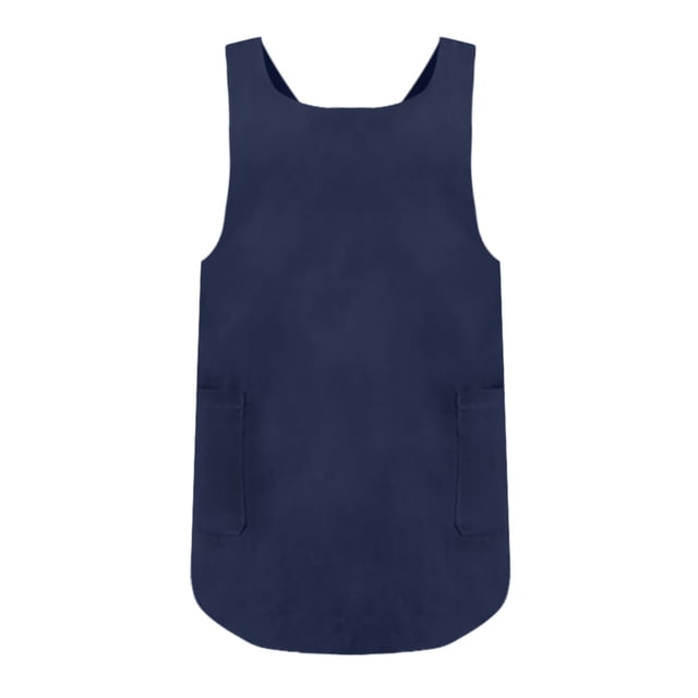 Fiudx Delantal de Lino para Mujer, con Lazo Ajustable En La Cintura, Ligero y Duradero, Ideal para Cocina y Tareas Del Hogar, Versátil para Uso Diario, Disponible En Azul Marino, Verde, Naranja, Beig