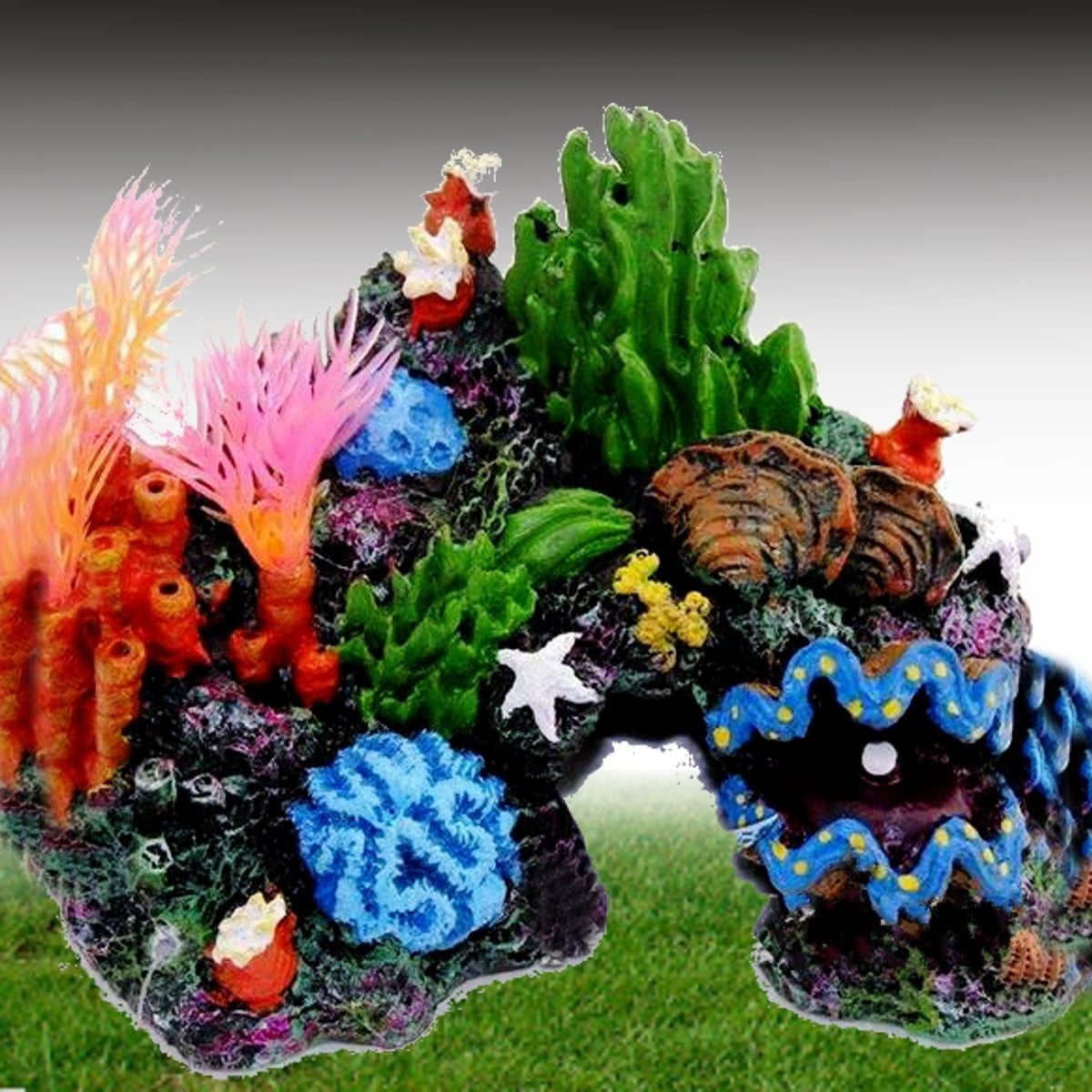 14cm Aquarium Mountain Coral Reef Rock Cave Stone Fish Tank Ornament Decor Walmart Com Walmart Com