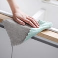 thumbnail image 6 of 12 Pack Kitchen Cloth Dish Towels, Premium Dishcloths, Super Absorbent Coral Velvet Dishtowels, Nonstick Oil Washable Fast Drying (Green-Grey), 6 of 8