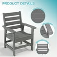 thumbnail image 6 of FODINGHILL 5-Piece Outdoor Dining Sets,HDPE Outdoor Dining Table Set with Umbrella Hole & 4 HDPE Chairs,Grey, 6 of 10