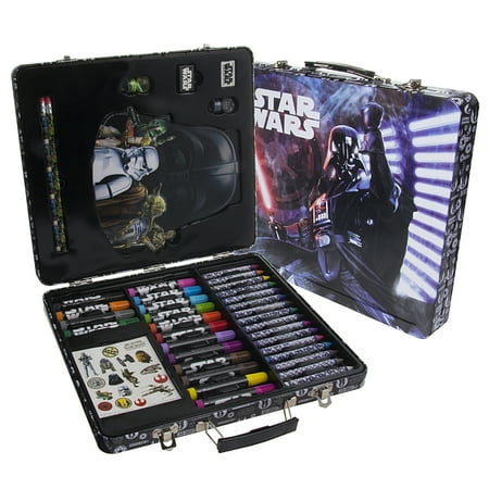 138pc kids art supplies set gift tin case stationary art and craft