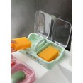 thumbnail image 2 of Jinsinto Boîte à Savon Porte-Savon Multifonctions en PVC avec Couvercle pour Voyage, 2 of 5