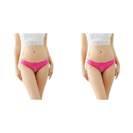 Wijhcboe 2 Pack Underwear Garter Belt with Clips Women Thong Bragas Sexy Holiday Lingerie plus Panties Thong Lace Word Valentines Day Lingerie for Women Bodysuit Pants Ladies Briefs Kimono Lace Robe