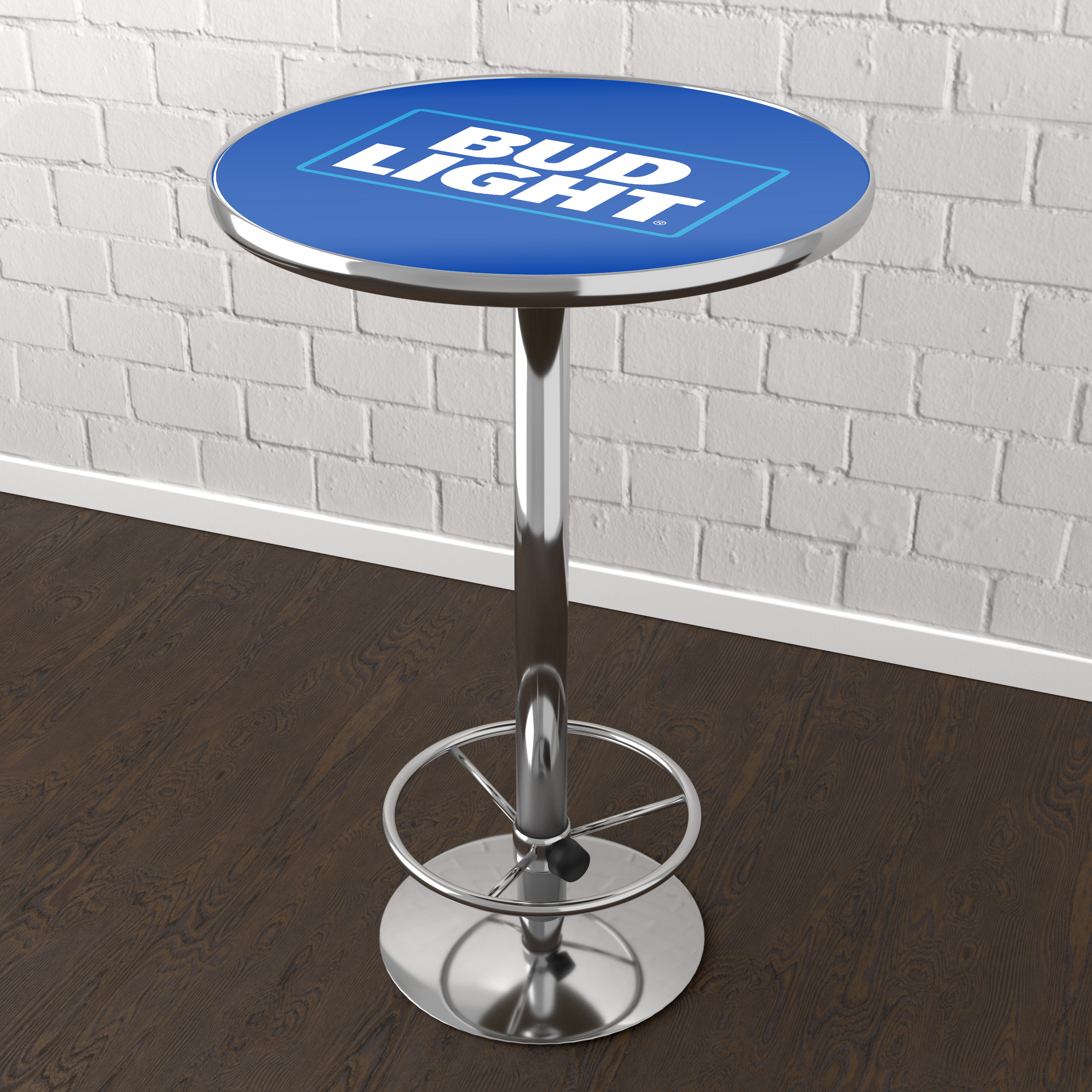 Bud Light Gameroom Combo - Table and 2 Bar Stool Set for Entertainment Spaces, Home Bar, or Garage by Trademark Global