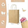 thumbnail image 3 of 40pcs Brown Kraft Paper Tote Bags with Handles, Paper Gift Small Tote Bags, Party Bags for Food, Baking, Shopping, Festivals, 3 of 5