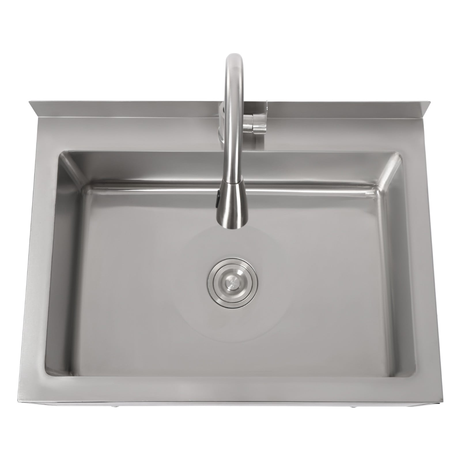 Stainless Steel Utility Sink Commercial Restaurant Laundry Sink Kitchen Sink 30.8*22*39.5in for Both Commercial And Residential Use