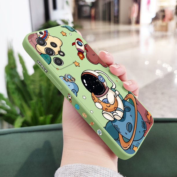 Funda Para Teléfono Samsung Galaxy A72 A52 A52S A42 A32 4G 5G Moon Astronautas Cómoda Para Sentir