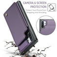thumbnail image 6 of ShieldPlus for Samsung Galaxy Note10 Plus Case Wallet with Card Holder, Note10 Plus Wallet Case for Women Men with RFID Blocking, Durable Kickstand Shockproof Case for Galaxy Note10+, Purple, 6 of 7