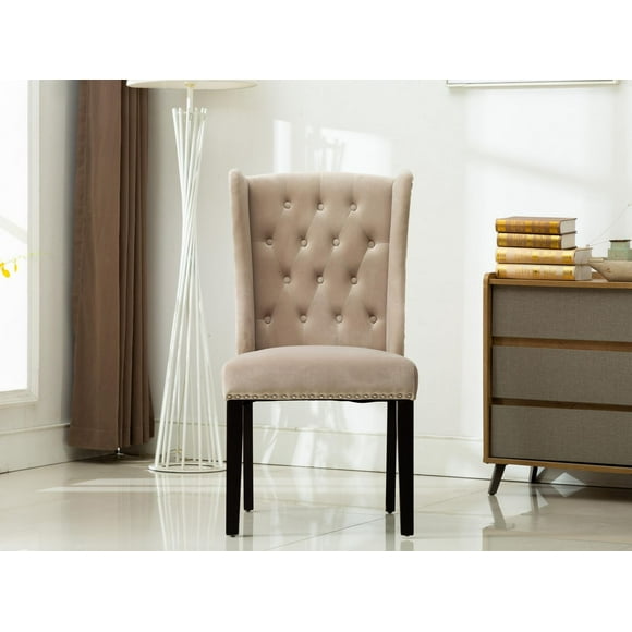 MILA SET DE DEUX CHAISES D'ACCENT-GRIS