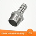 thumbnail image 3 of Uxcell Stainless Steel Hose Barb Fitting 16mm Barbed x 3/4" NPT Male Pipe Fitting, 3 of 6