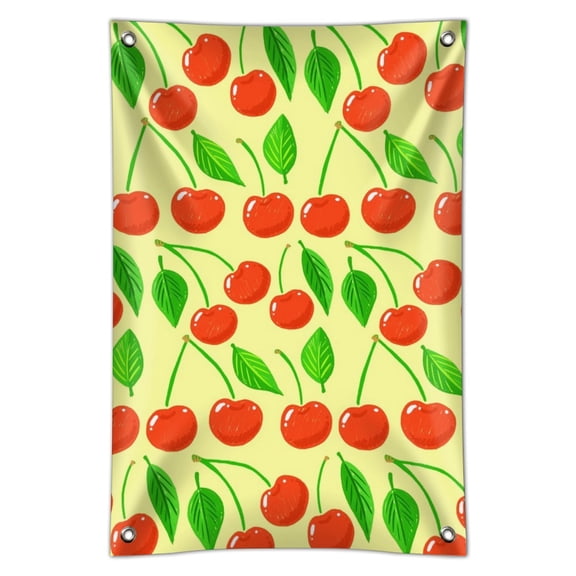 Cute Cherry Pattern Sketchy Home Business Office Sign